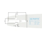 HS PARTS vodící lišta 16" (40 cm) .325" .050" (1,3 mm) 66 čl. pro Husqvarna 36 45 55 136 154 254 257 262 345 346 357 435 445 460 Jonsered 2054 2152 2155 Dolmar 109 111 112 116 Oleomac 938 946 947 952 962 Solo 639 651 665
