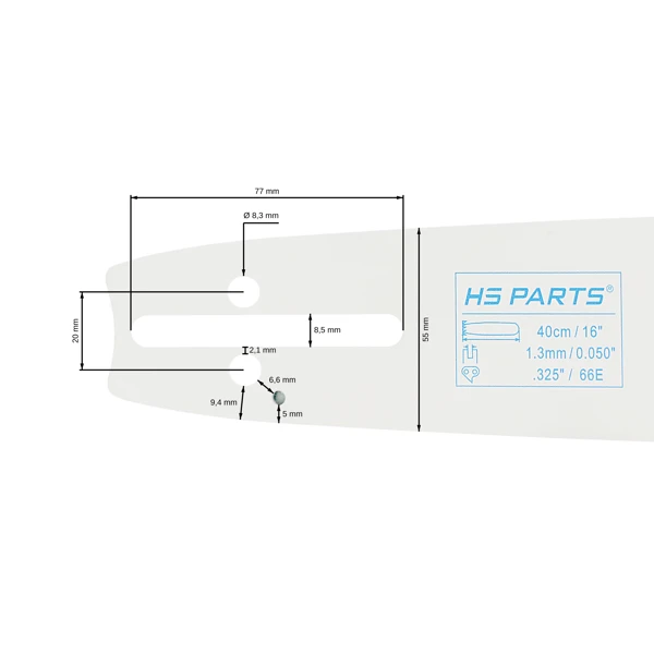 HS PARTS vodící lišta 16
