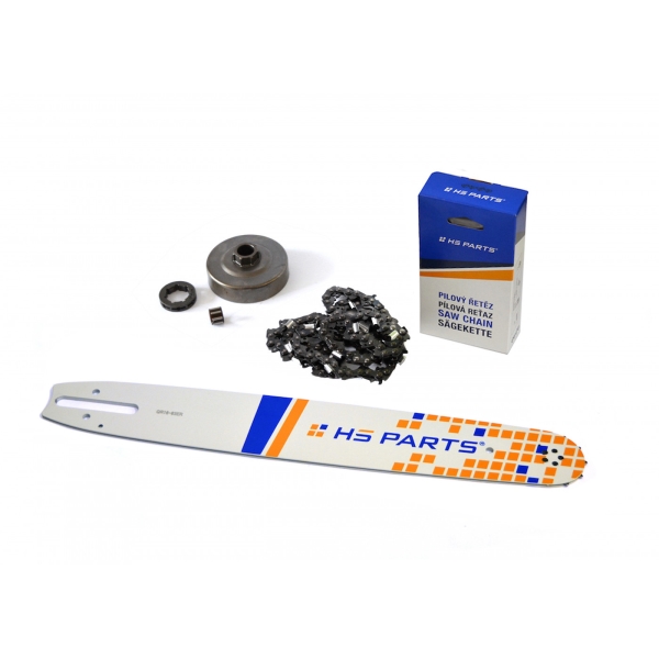 HS PARTS vodící lišta 16" (40cm) 3/8" .063" (1,6 mm) 60 článků hranatý zub + řetězka pro Stihl 034 036 MS340 MS360