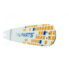 HS PARTS vodící lišta 18" (45 cm) 3/8" .058" (1,5 mm) + pilový řetěz 64 článků kulatý zub pro výrobu fošen a prken vhodné pro Husqvarna 246 254 262 345 357 455 460 555 560 Jonsered 2054 CS2260 Dolmar 111 112 115 PS540 Solo 613 614 650