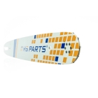 HS PARTS vodící lišta 18" (45 cm) 3/8" .063" (1,6 mm) + 4 x pilový řetěz 66 článků kulatý zub pro výrobu fošen a prken vhodné Stihl MS360 MS361 MS362 MS440 MS441 MS660