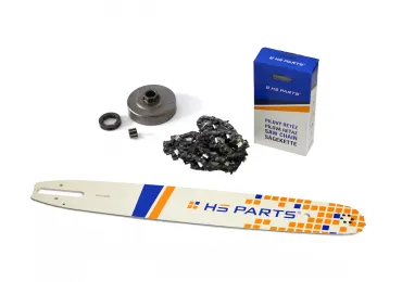 HS PARTS vodící lišta 18" (45 cm) 3/8" .063" (1,6 mm) 66 článků hranatý zub + řetězka pro Stihl 034 036 MS340 MS360