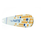 HS PARTS vodící lišta 18" (45 cm) .325" .058" (1,5 mm) + 2 x pilový řetěz 72 článků hranatý zub pro Husqvarna 36 45 55 136 154 254 257 262 345 346 357 435 445 460 Jonsered 2054 2152 2155 CS2149W Dolmar 109 111 112 116 Oleomac 947 952 962