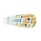 HS PARTS vodící lišta 18" (45cm) + 2 x řetěz 3/8" .058" (1,5 mm) 68 článků hranatý zub + řetězka Husqvarna 268 272XP