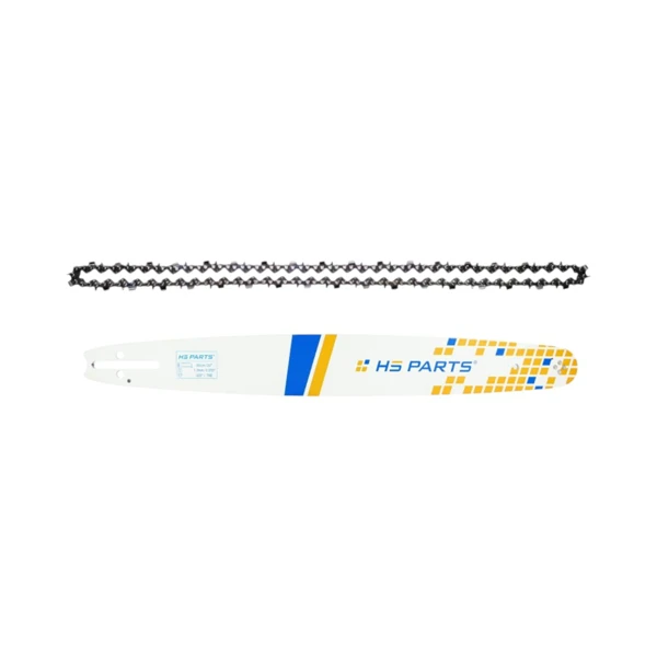 HS PARTS vodící lišta 20" (50 cm) .325" .050" (1,3 mm) + pilový řetěz 78 článků hranatý zub pro Husqvarna 51 55 262 357 359 555 560 Jonsered CS2145 CS2150 CS2152 CS2250 Dolmar PS460 PS510 PS6100 Solo 632 634 644 Makita DCS430 DCS540
