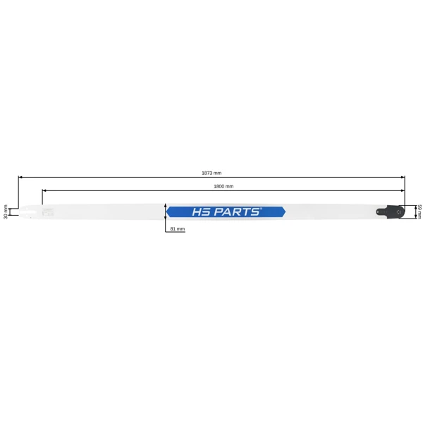 HS PARTS vodící lišta 72" (180 cm) 3/8" .063" (1,6 mm) 210 čl. pro Stihl 034 036 038 044 046 056 066 MS361 MS362 MS390 MS440 MS441 MS460 MS461 MS462 MS650 MS660 MS661
