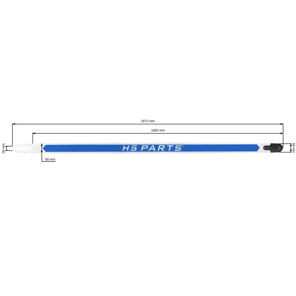 HS PARTS vodící lišta 72" (180 cm) .404" .063" (1,6 mm) 192 čl. pro Stihl 050 051 070 075 076 084 088 090 MS880 MS881
