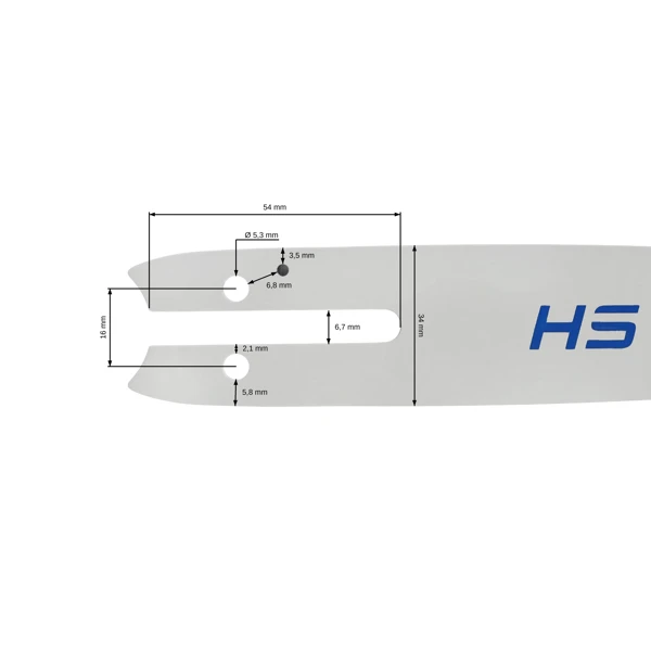 HS PARTS vodící lišta 8