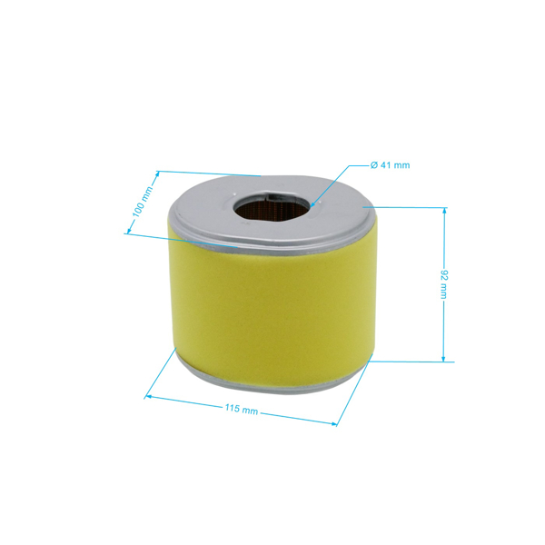 HS Parts vzduchový filter 111 mm x 96 mm x 92 mm pre motory Honda GX340 GX390 výkon 11,0 PS - 13,0 PS (OEM 17210ZE3505 17210ZE3010 17210-ZE3-010 17210-ZE3-505)