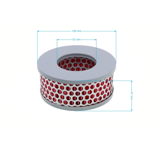 HS Parts vzduchový filtr 105 mm x 52 mm x 47 mm pro motory Yanmar L40 (114250 12580, 114250-12580, 1142-501-2580