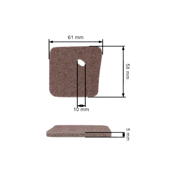 HS PARTS vzduchový filtr pro křovinořezy Stihl FS38 FS45 FS45C FS45L FS46 FS55 FS55C FS55R FS55RC KM55C KM55R KM55RC (OEM 41401242800)