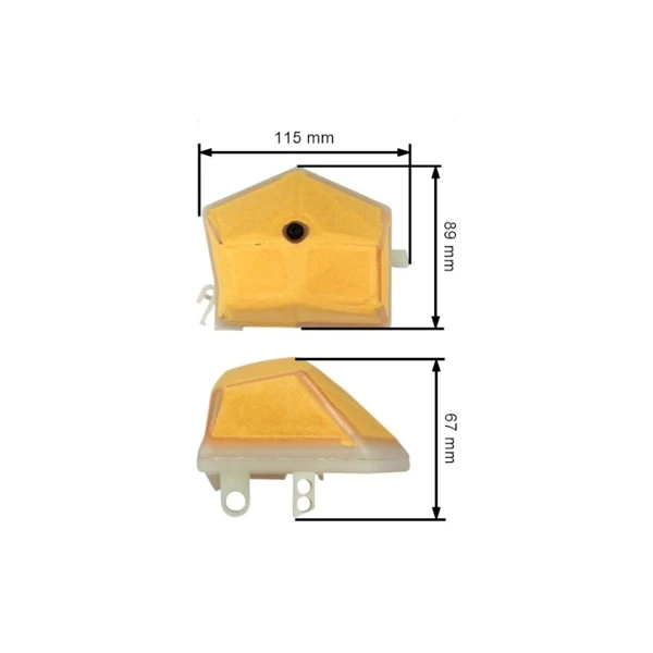 HS PARTS vzduchový filtr pro motorové pily Husqvarna 51 55 55 Rancher (OEM 503608301)