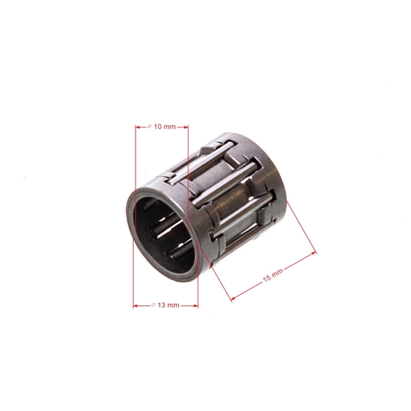 Jehličkové pístní ložisko 10 mm x 13 mm x 15,5 mm pro Čínské křovinořezy a křovinořezy z hobbymarketů s obsahem motoru 43 ccm