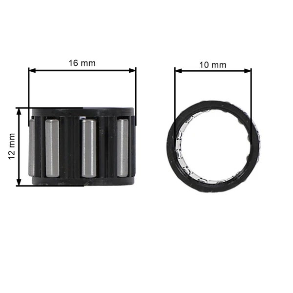 Jehlové ložisko řetězky 10 x 16 x 12 mm pro motorové pily Stihl 034 036 044 046 MS340 MS360 MS341 MS361 MS362 MS440 MS460 MS441 (OEM 95129332380)