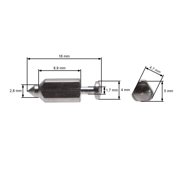 Jehlový ventil karburátoru pro motory Briggs & Stratton (OEM 398188)