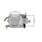 Karburátor do motorových pil Husqvarna 365 X torq 372 X torq  RWJ-4B (OEM 581100701)