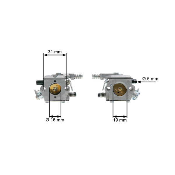 Karburátor pre Čínske motorové píly a píly z hobbymarketov s obsahom motora 38 ccm