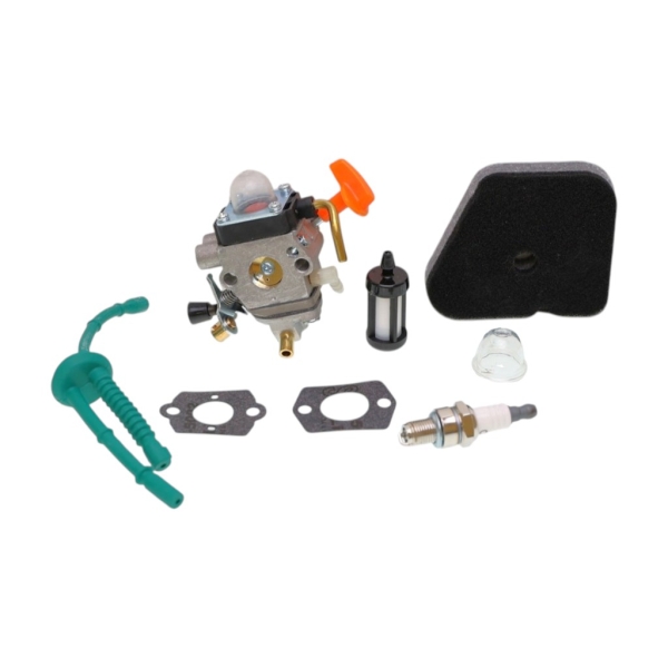 Karburátor pre krovinorezy Stihl FS87 FS87R FS100 FS100R FS100RX FS110 FS110R FS110X FS110RX FS90 FS90R KM100R KM110R HT100 HT101 akčný set 8 dielov (OEM Zama C1Q-S 41801200611)