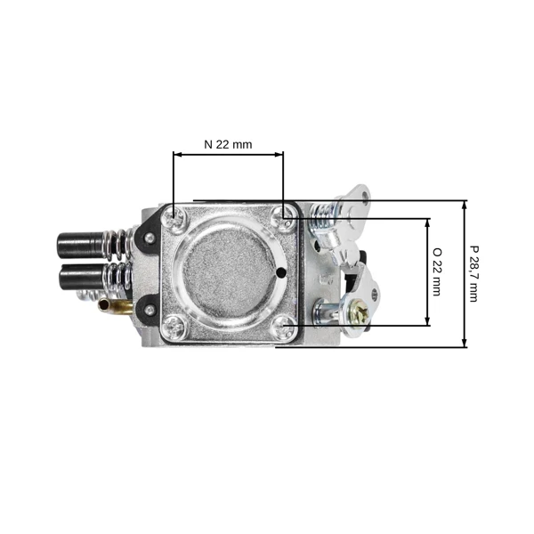Karburátor pro Čínské motorové pily a pily z hobbymarketů s obsahem motoru 45 ccm 52 ccm