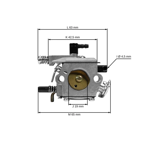 Karburátor pro Čínské motorové pily a pily z hobbymarketů s obsahem motoru 45 ccm 52 ccm (set s pumpičkou)