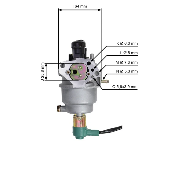 Karburátor pro generátory s motory Honda GX340 GX390 výkon 8,0 PS - 9,0 PS - 11,0 PS - 13,0 PS (OEM 16100Z5LF11 16100-Z5L-F11)
