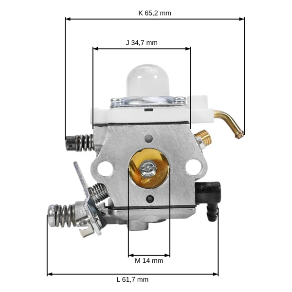 Karburátor pro křovinořezy Stihl FC72 FS72 FS74 FS75 FS76 (OEM 41331200600)