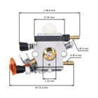 Karburátor pro motorové foukače Stihl BG50 BG45 BG46 BG55 BG65 BG85 SH55 (OEM 42291200650)