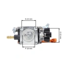 Karburátor pro motorové foukače Stihl BG50 BG45 BG46 BG55 BG65 BG85 SH55 (OEM 42291200650)