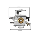 Karburátor pro motorové pily OLEO-MAC Oleo-mac 956 961 962 965HD Efco 156 162 165HD (OEM 50010302A)
