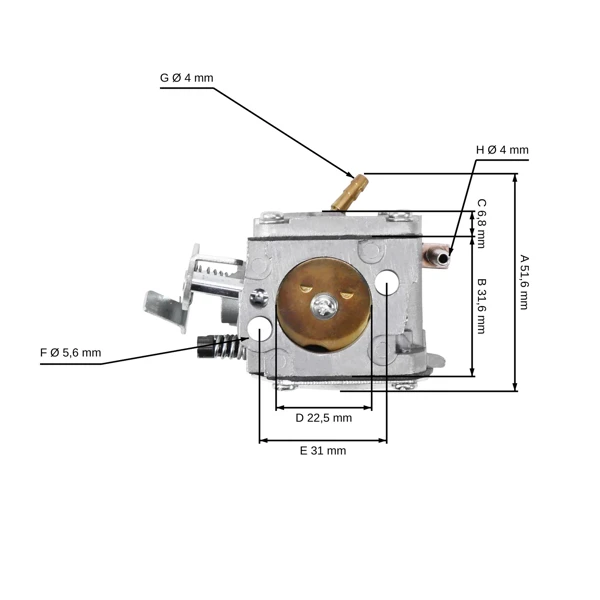 Karburátor pro motorové pily Stihl 041 041AV 041 FARM 051 (OEM 11101200609)