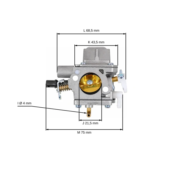 Karburátor pro motorové pily Stihl MS651 MS661 typ Zama (OEM 11441200610 11441200600)