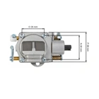 Karburátor pro motorové pily Stihl MS651 MS661 typ Zama (OEM 11441200610 11441200600)