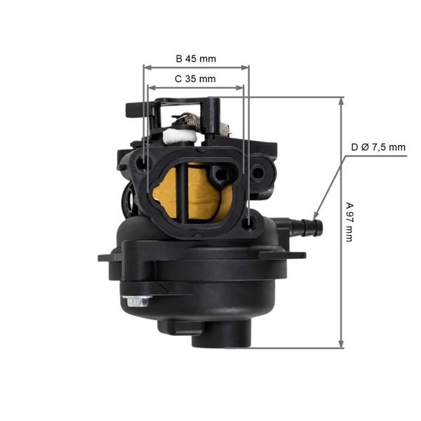 Karburátor pro motory Briggs & Stratton Seria 550e 575ex automatický sytič (OEM 591109 597595 84001041)