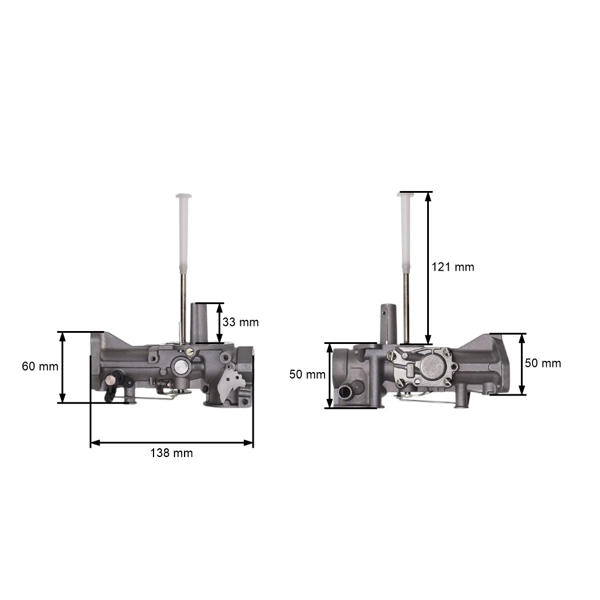 Karburátor pro motory Briggs & Stratton výkon 5,0 PS (OEM 498298 692784 495951 495426 490533)
