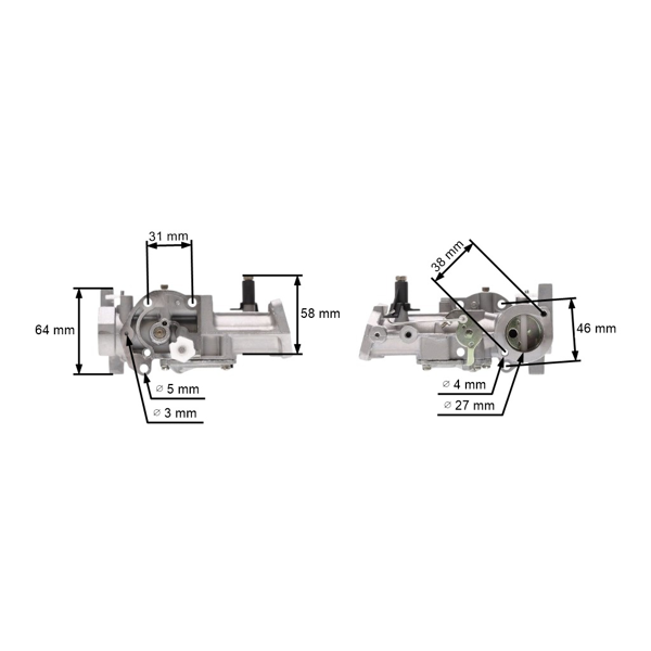 Karburátor pro motory Briggs & Stratton výkon 5,0 PS (OEM 498298 692784 495951 495426 490533)
