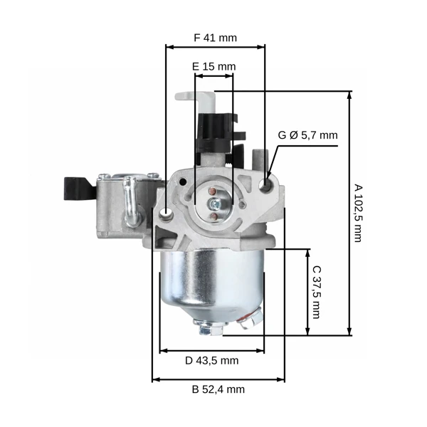 Karburátor pro motory Honda G100 G150 GXH50 GX100 originál Japan (OEM 16100-ZM7-G01)