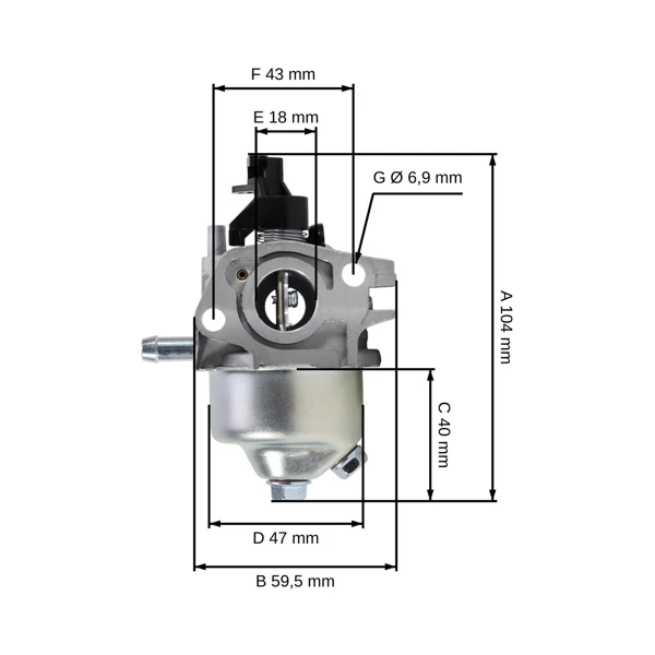 Karburátor pro motory Loncin LC1P65FE (OEM 170022440-0001)