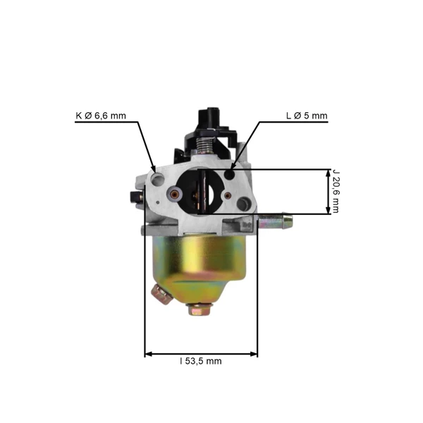 Karburátor pro motory Zongshen XP200 6,5 PS (OEM 100005371)