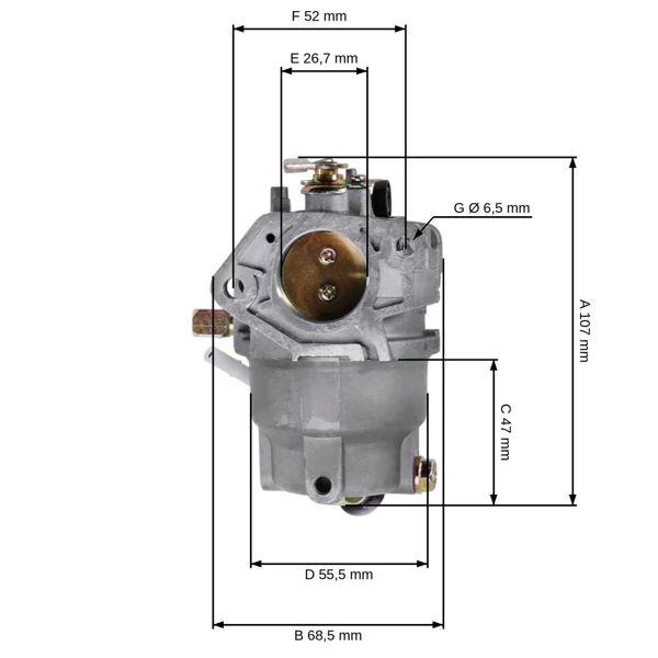 Karburátor pro motory Zongshen XP380A (OEM 100126493)
