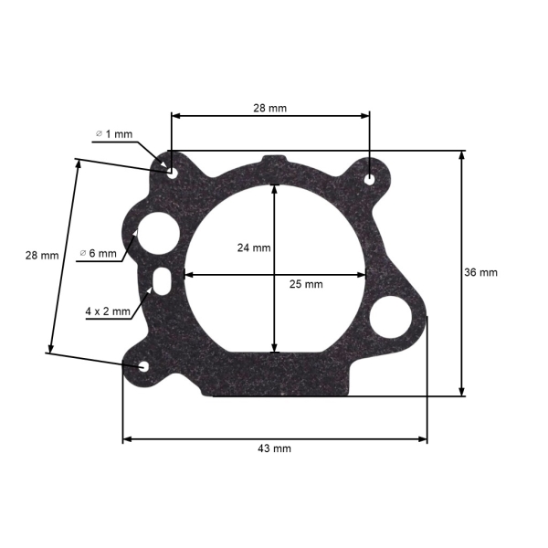 Karburátorová sada těsnění pro motory Briggs & Stratton Quantum výkon 3,5 PS - 6,0 PS (OEM 398183 498261 490937)