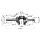 Kliková hřídel pro motory Honda GX240 GX270 Zongshen 177F (OEM 13310ZH9000 13310ZH9010)