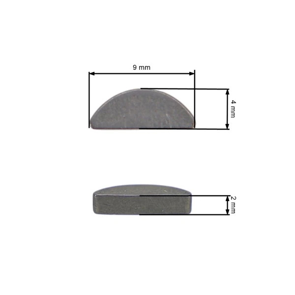 Klínek ventilátoru 2 mm x 3,7 mm pro motorové a rozbrušovací pily Stihl 026 028 036 048 MS200 MS260 MS660 FS160 BR340 TS800 FS420 SR400 (OEM 11200368500)