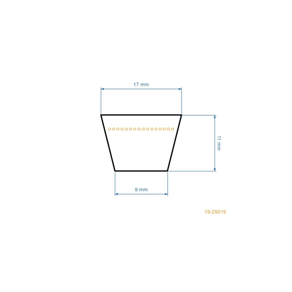 Klínový řemen 1202 mm x 1271 mm x 16,0 mm pro zahradní traktory MTD (OEM 754-0445 754-0362 754-0138)