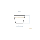 Klínový řemen 1225 mm x 1293 mm pro zahradní traktory MTD (OEM 754-0444 954-0444)