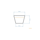Klínový řemen 1225 mm x 1293 mm pro zahradní traktory MTD (OEM 754-0444 954-0444)