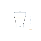 Klinový remeň 2210 mm x 2260 mm x 13 mm pre záhradné traktory Murray OBI Yardman (OEM 037X88 37X88MA 710213 03788MA 37x88)