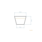 Klinový remeň 2353 mm x 2413 mm x mm pre záhradné traktory MTD Gutbrod Yard Man Bolens Fleurelle Raiffeisen (OEM 754-0632 954-0632)