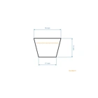 Klínový řemen 2607 mm x 2667 mm x 16,0 mm pro zahradní traktory MTD Gutbrod Bolens Yardman (OEM 754-04069A 954-04069A 754-04069)