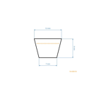 Klinový remeň 2845 mm x 2895 mm x 13 mm pre záhradné traktory Husqvarna Jonsered McCulloch (OEM 532442781 591065301 583566401)