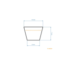 Klínový řemen 660 mm x 698 mm x 10 mm pro motorové sekačky vertikutátory a další zahradní techniku